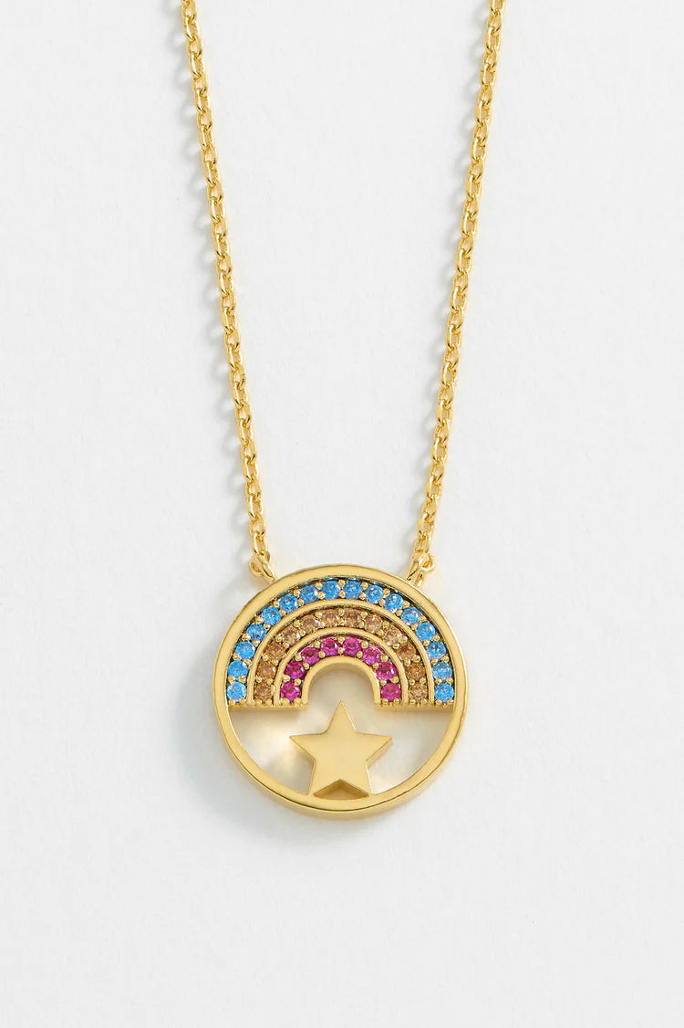 Rainbow Star Necklace - Gold Plated