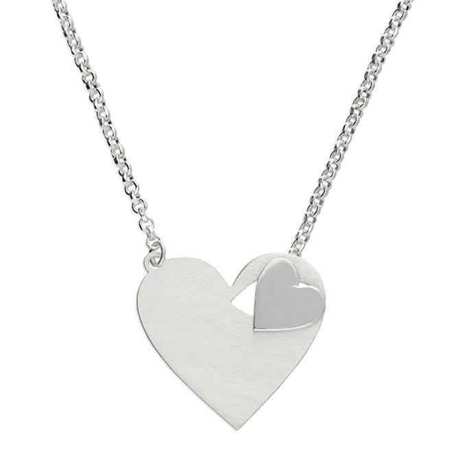 Sterling Silver Heart Necklace Y