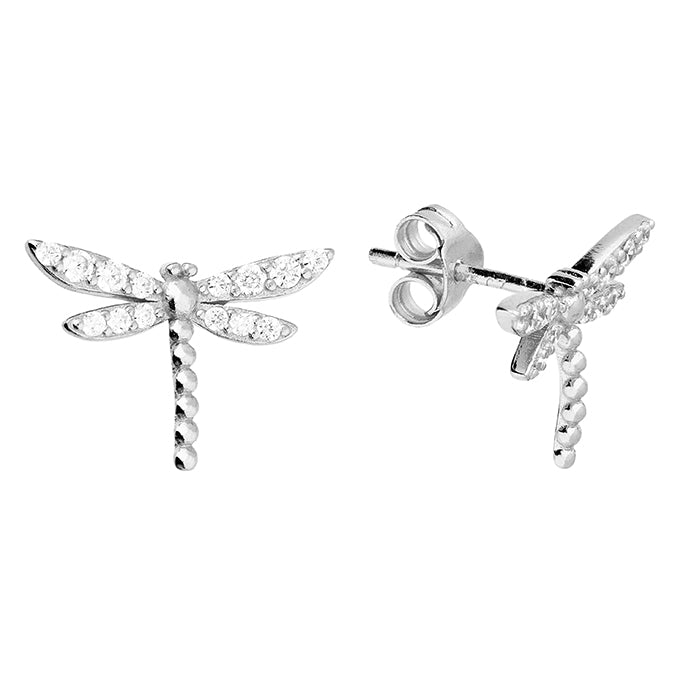 Sterling Silver Dragonfly Stud
