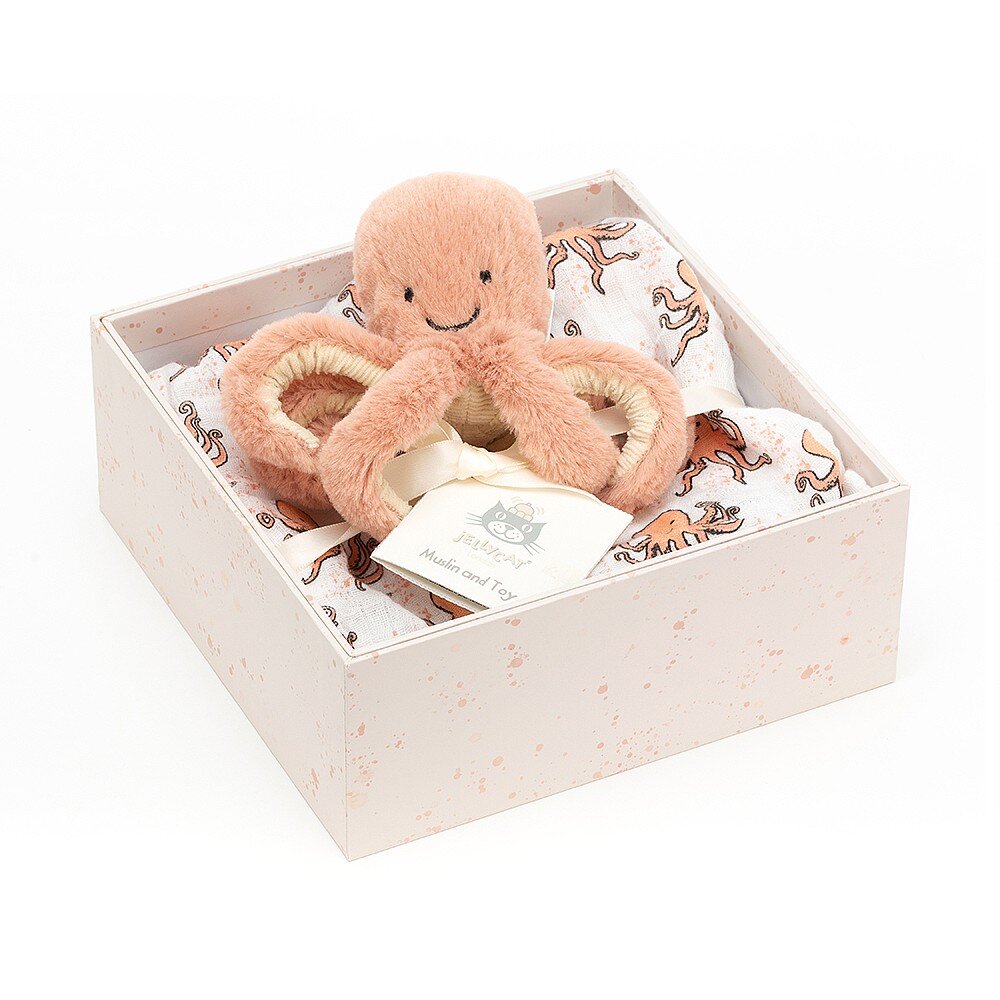 Odell Octopus and Muslin Gift Set