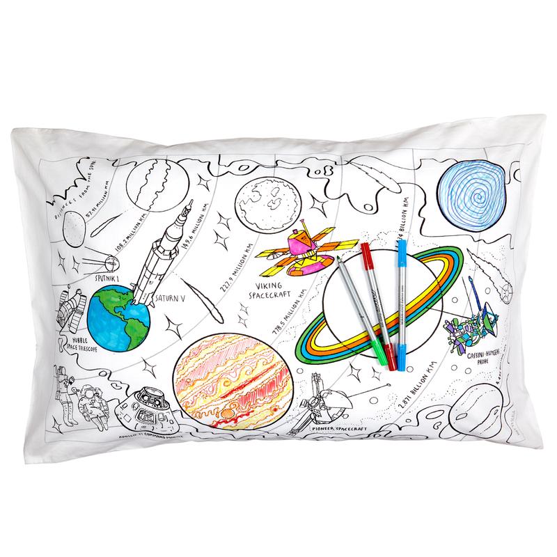Space Explorer Doodle Pillowcase