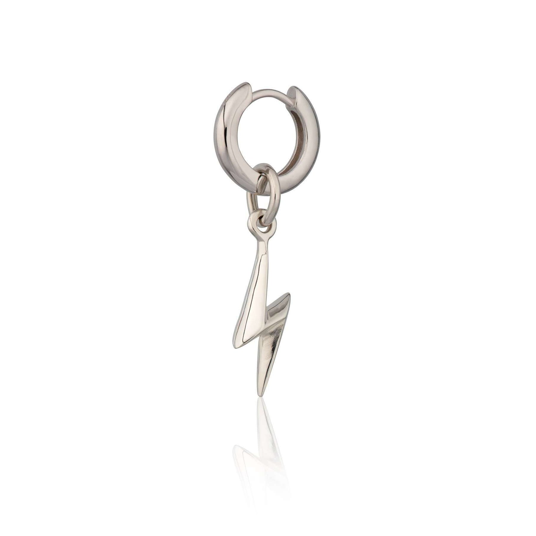 Lightning bolt single huggie -GP