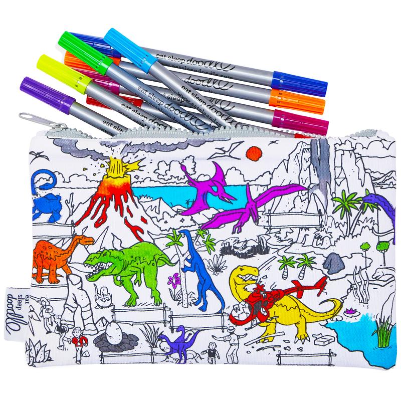 Dinosaur Doodle Pencil Case