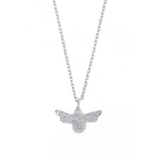 Bee Necklace - Silver Plated