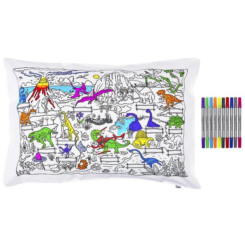 Dinosaur Doodle Pillowcase