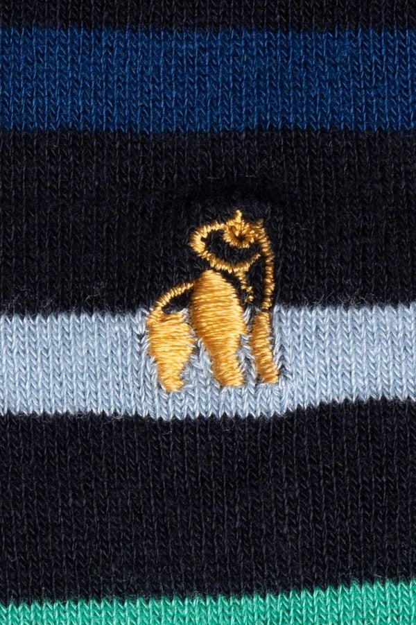 Swole Panda - Black Small Stripe Bamboo Socks