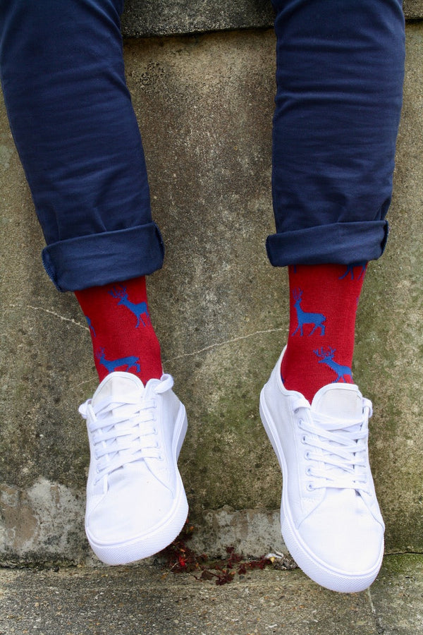Red Stag Bamboo Socks