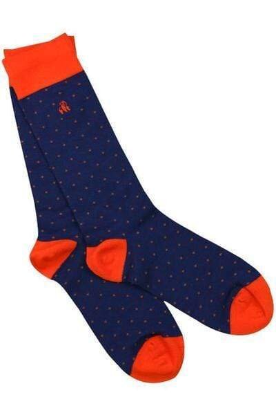 Spotted Orange bamboo Socks