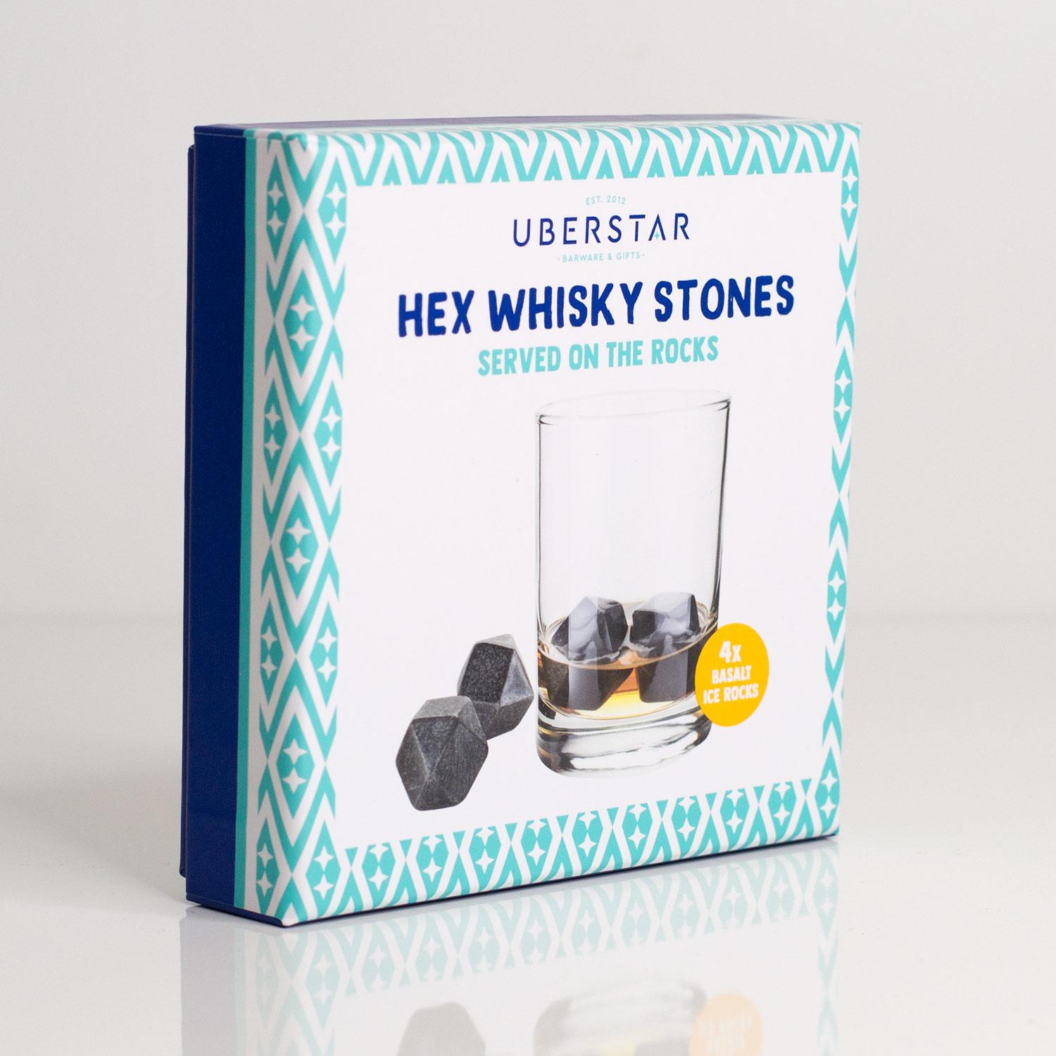 Hex Whisky Stones