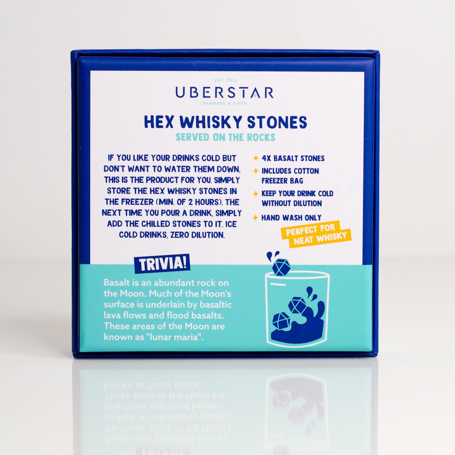 Hex Whisky Stones